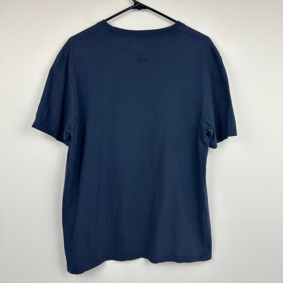 Fanatics Seattle Kraken Hockey NHL Sports Logo Crewneck Navy Blue T-Shirt Large - Picture 2 of 9